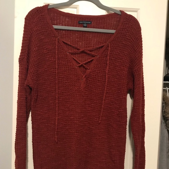 American Eagle Outfitters Sweaters - American Eagle Lace Up Sweater
